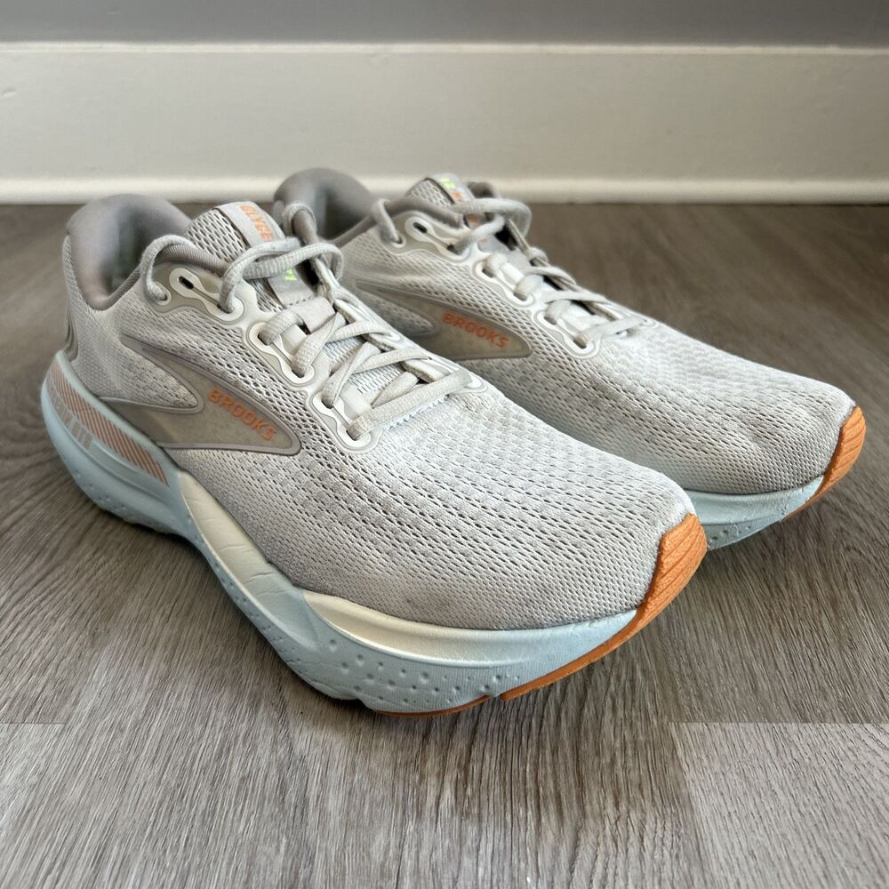 Brooks Glycerin GTS 21 Womens 11 Coconut Aqua Athletic Running Shoes Sneakers